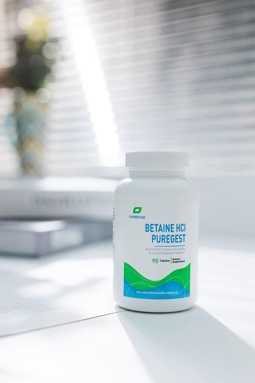 高剂量盐酸甜菜碱+胃蛋白酶片剂 Betaine HCI 90片 补充胃酸 补充甲基 商品图8
