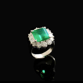 哥伦比亚祖母绿戒指5.66ct
