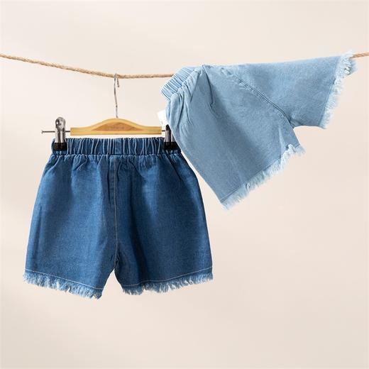 贝贝怡夏季新品儿童牛仔短裤小清新时尚潮流款女童短裤222K2374
 商品图1