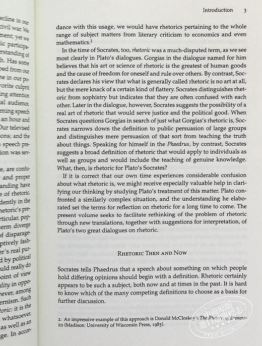 预售 【中商原版】柏拉图 高尔吉亚 论政治家的权力和正义的代价 英文原版 Gorgias James H Nichols 哲学 商品图4