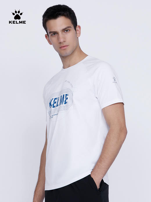KELME卡尔美短袖T恤男装2022夏季新款宽松运动棉质体恤6223TX1018 商品图1