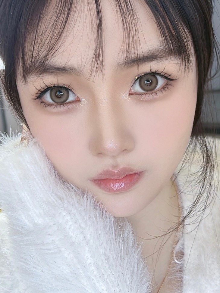 SERLTYCA年抛隐形眼镜 青木米灰14.0mm 1副/2片-VVCON美瞳商城18