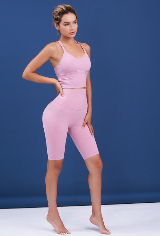 《七夕特惠 不退不换》HWT哈瓦塔新款裸感舒适水滴背心女居家户外运动休闲瑜伽服 商品图6