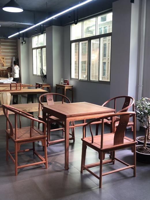 红桥红  家具严选  缅甸花梨（大果紫檀）  【如意休闲桌五件套】 商品图2