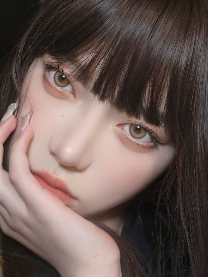 SERLTYCA年抛隐形眼镜 K4焦糖奶茶14.5mm 1副/2片-VVCON美瞳网34