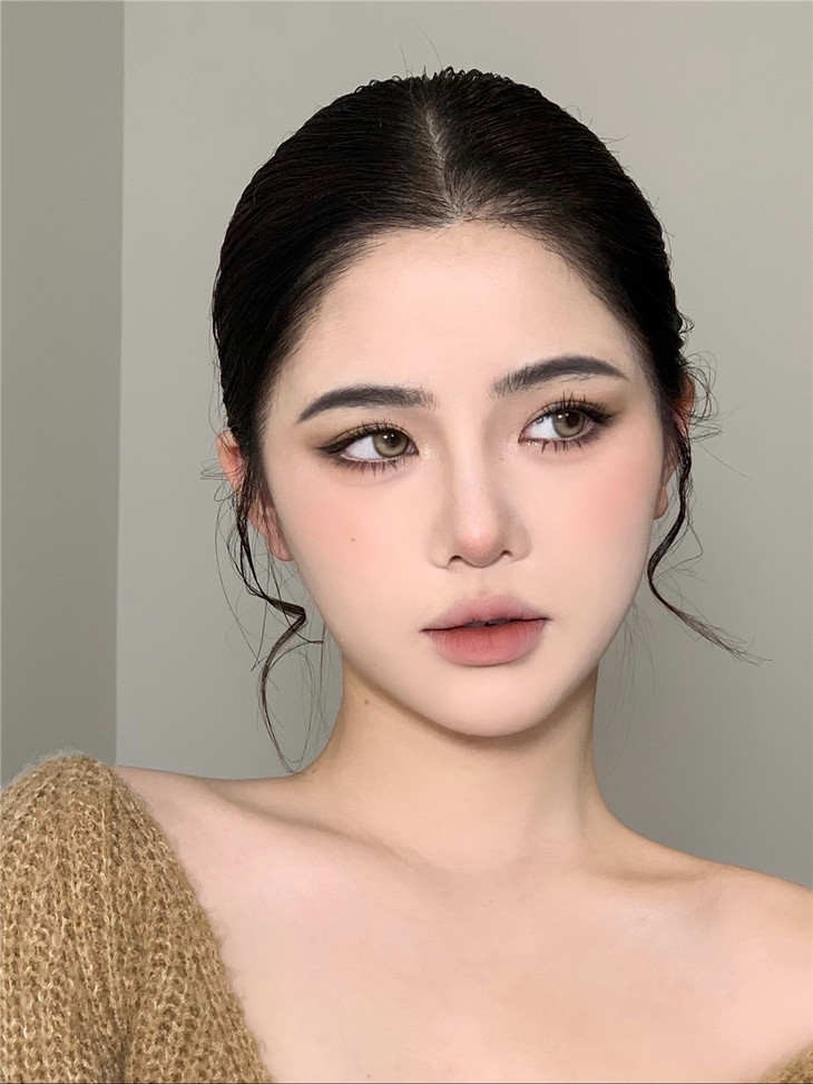 SERLTYCA年抛隐形眼镜 K4焦糖奶茶14.5mm 1副/2片-VVCON美瞳网15