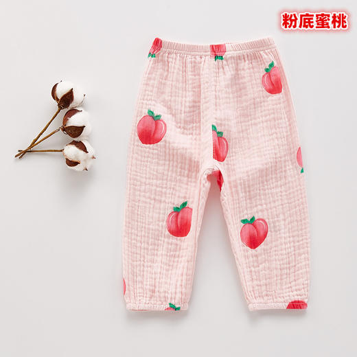 【舒适透气 远离蚊虫叮咬】婴幼儿绉布印花防蚊裤子 宝宝长裤夏季清凉透气哈伦吊档裤A类品质 商品图10