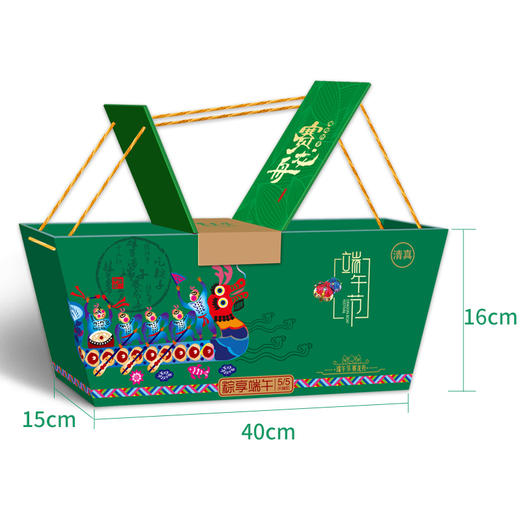 【东来顺粽子】 龙舟颂福香粽礼盒 1120g 商品图2