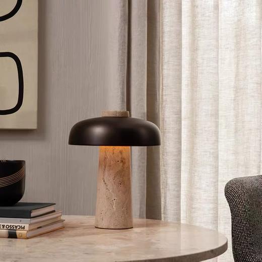 【北欧创意水磨石装饰台灯】 客厅卧室床头书房工作室民宿酒店 日式简约水磨石装饰台灯 商品图1