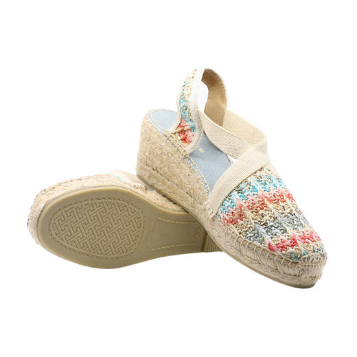 西班牙原产手工制作时尚轻便超舒适女款草编鞋 301HK-彩虹色 商品图4