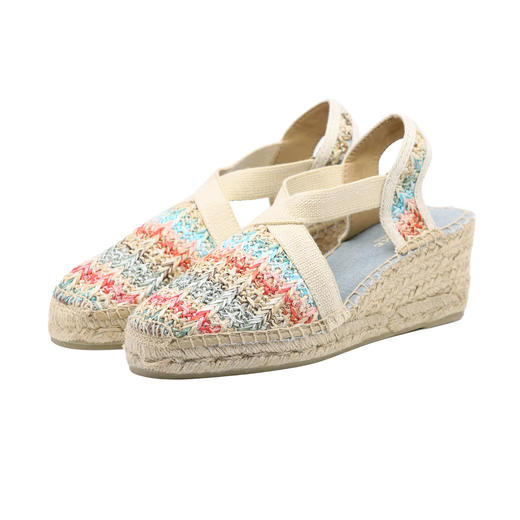 西班牙原产手工制作时尚轻便超舒适女款草编鞋 301HK-彩虹色 商品图3