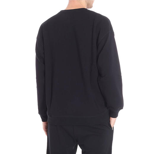 MOSCHINO 莫斯奇诺 男士棉质圆领字母印花长袖卫衣 黑色 1710 5227 1555 商品图2