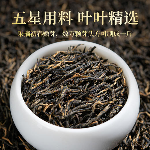传奇会茶叶 特级花果香金骏眉红茶罐装500g 新茶武夷山茗茶黄芽金俊眉送礼礼盒装 商品图9