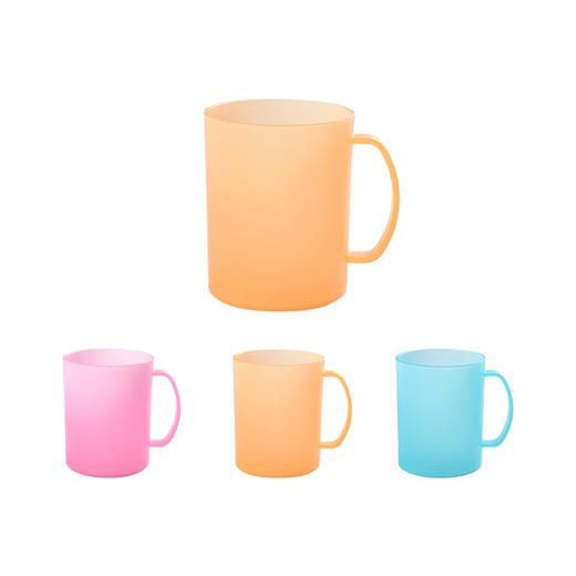 茶花 磨沙塑料漱口杯子420ml塑料洗漱杯磨沙口杯旅行漱口杯刷牙杯创意杯子 商品图4