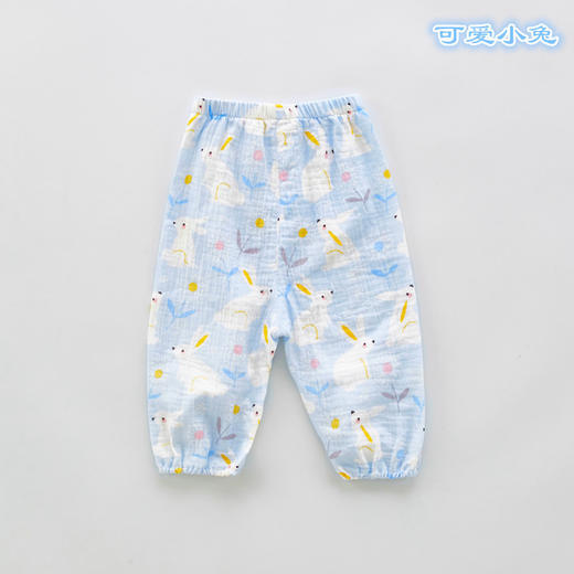 【舒适透气 远离蚊虫叮咬】婴幼儿绉布印花防蚊裤子 宝宝长裤夏季清凉透气哈伦吊档裤A类品质 商品图8