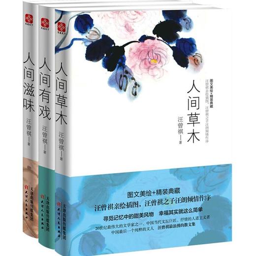 汪曾祺散文集全套装3册正版 人间草木+人间有戏+人间滋味汪曾祺小说集散文随笔现当代文学文集青少年初高中课外书 商品图1
