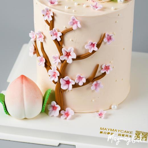 【3960】翻糖粉色桃花·祝寿寿桃蛋糕 商品图4