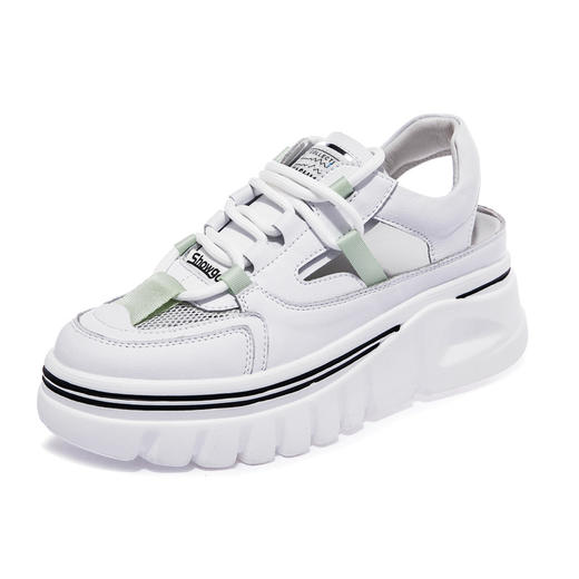 BZLR-B9910新款潮流时尚气质休闲圆头厚底镂空凉鞋 商品图4