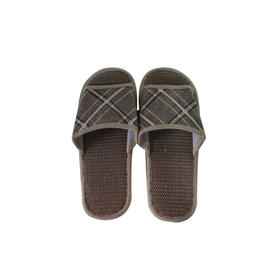 大斜格厚底拖鞋