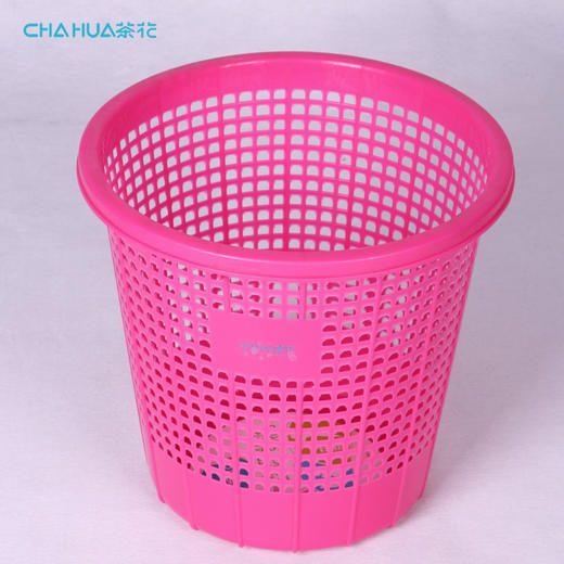 茶花 废纸篓垃圾桶25CM 颜色随机 商品图2