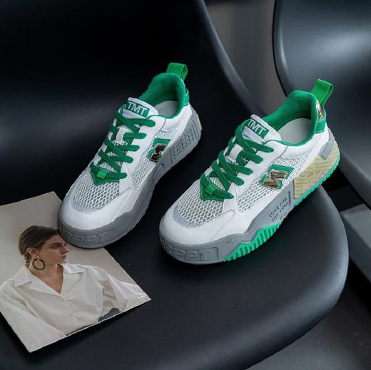 AXXC-233-1春夏新款厚底透气运动女鞋百搭板鞋 商品图6