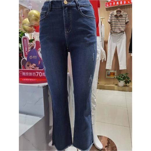 3楼茗复古兰直筒牛仔裤 商品图0