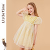 littletime女童碎花连衣裙夏季短袖2022新款洋气小清新女孩夏装裙 商品缩略图3