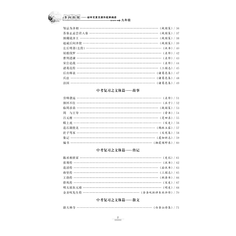 试读PDF-9787308171304(1-1)-多向拓展 初中文言文课外延伸阅读(九年级)_008.jpg