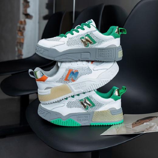 AXXC-233-1春夏新款厚底透气运动女鞋百搭板鞋 商品图1