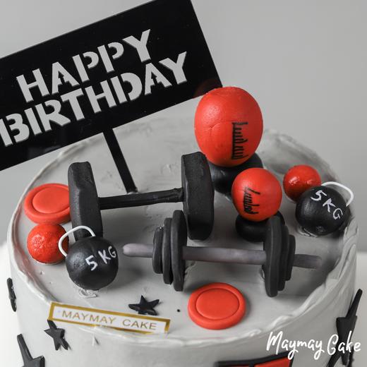 C3942“猛男运动·健身哑铃蛋糕” 商品图2