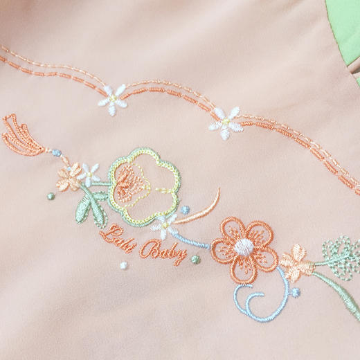 拉比-童衣类（夏）F2密语国风连衣裙虾红 商品图1