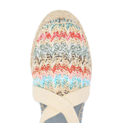 西班牙原产手工制作时尚轻便超舒适女款草编鞋 301HK-彩虹色 商品图6