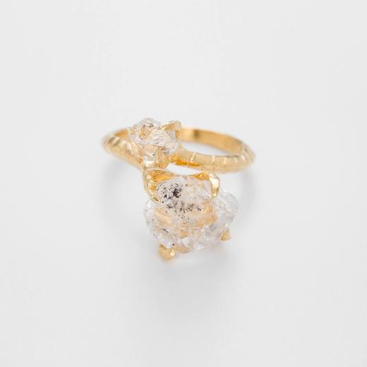 北京仓｜BJORG-Herkimer Claw-透明石英 戒指［挪威设计师］ 商品图0