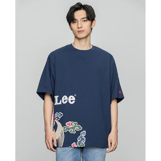 Lee故宫联名男士宽松101+刺绣圆领短袖T恤LMT0015474DR00FA00430 商品图2