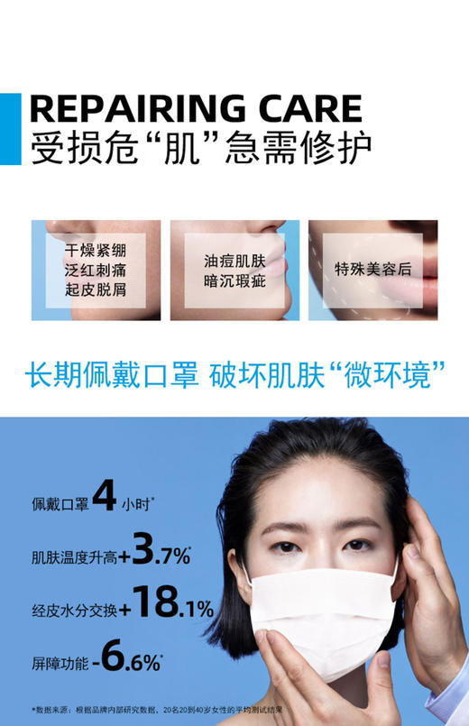 专柜165，咱79！理肤泉B5面膜 多效保湿修复补水舒缓 商品图1