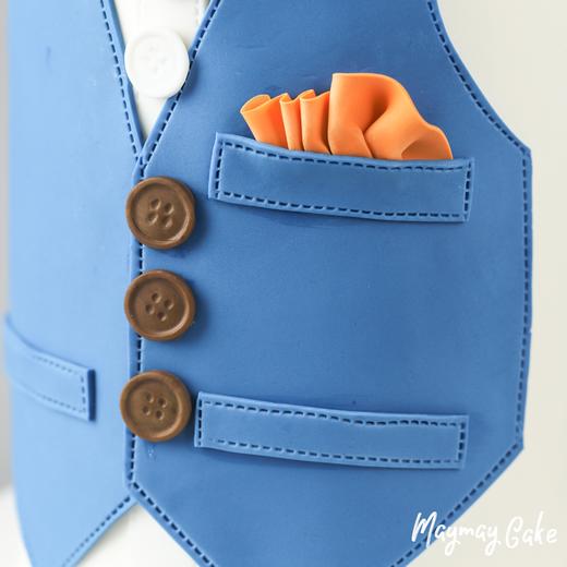 3952【提前一天预定】“翻糖工艺·绅士风西装马甲” 商品图4