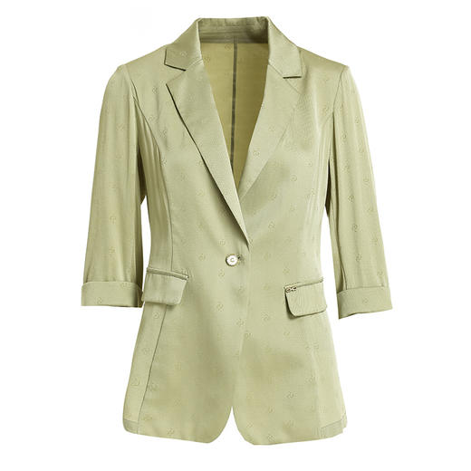 乔万尼真丝西装外套女重磅桑蚕丝高端提花设计EF2B376 商品图4