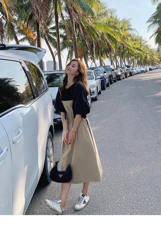 （清仓现货）【社群供W】盐系炸街两背带两件套裙 商品图1