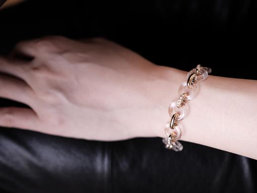 18K 白水晶钻石手链 商品图0