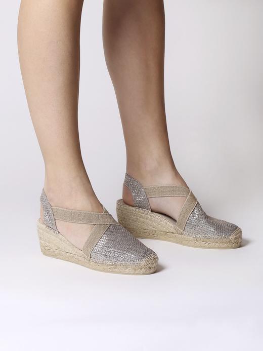 断码特价39码——西班牙原产手工制作时尚轻便超舒适女款草编鞋 301S-裸色 商品图4