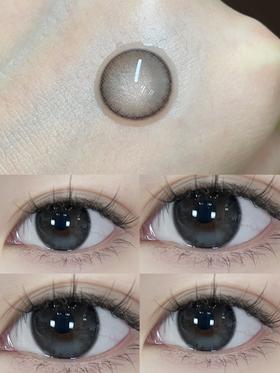 店主推荐丨芝麻啵啵·Hushlens丨灰黑银河高光14.2mm（年抛/2片装）