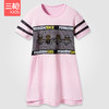 Threegun三枪 舒肤超柔薄棉女童短袖睡裙(黄)-7C026A311 商品缩略图2