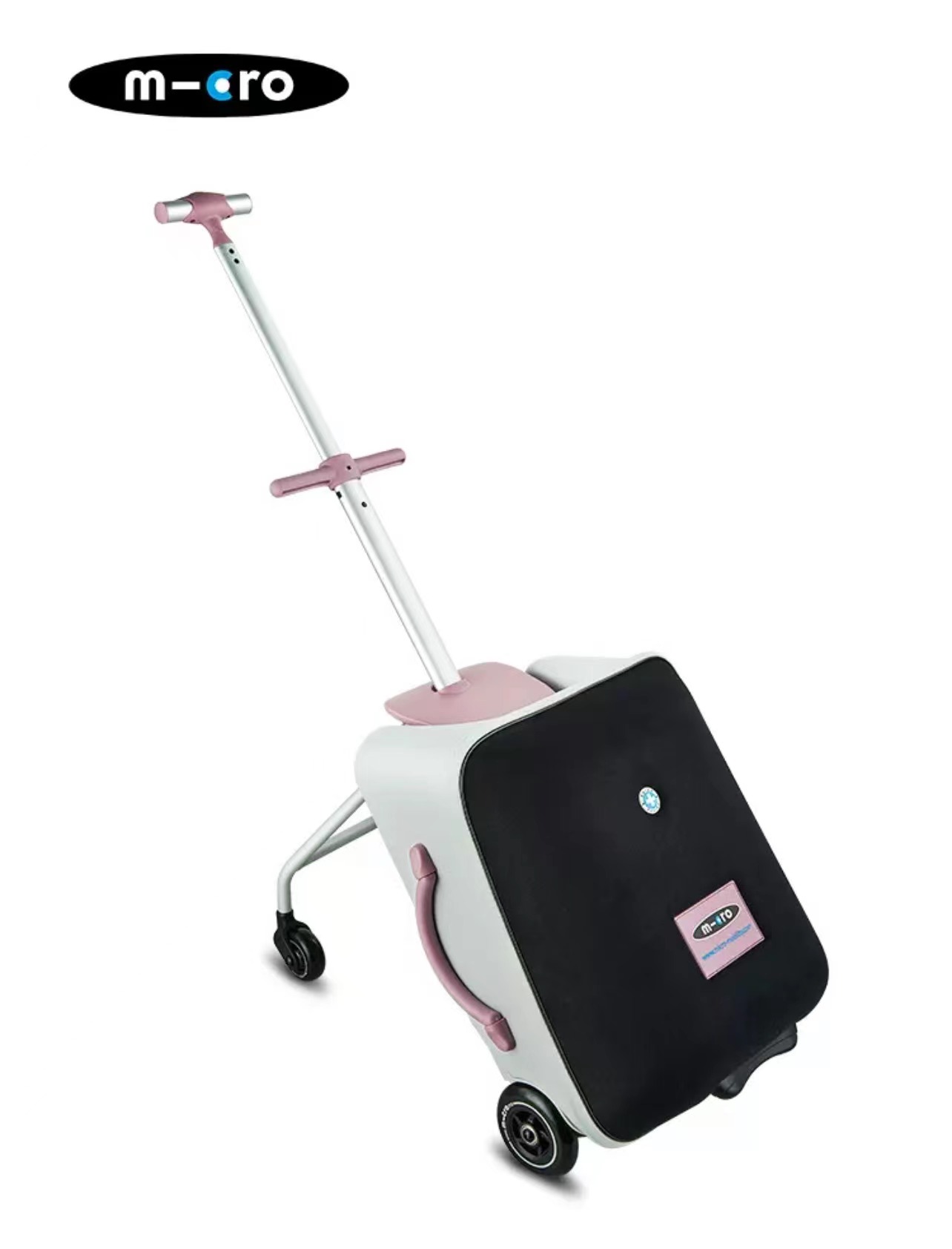 米高懒人行李箱-卡通玫红色