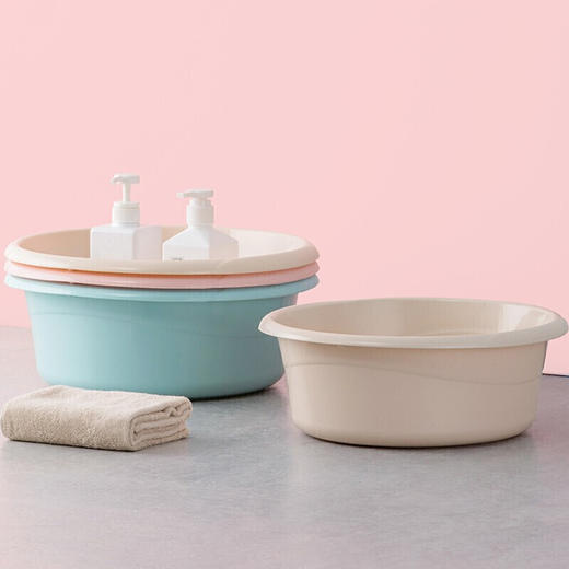 茶花 洗脸盆洗衣服时尚通用盆32cm35cm39cm茶花方形塑料盆32cm脚盆洗PP新生婴儿童大小脸盆洗菜盆 商品图10