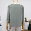 FOCALS福柯斯女装夏季新款七分袖桑蚕丝纯色圆领衬衫FRRBN230G2 商品缩略图2