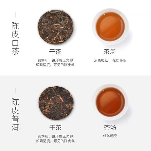 小罐茶陈皮组合茶普洱茶寿眉白茶紧压36饼茶茶叶礼盒装180g 商品图1