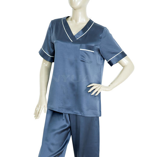 鑫缘 真丝女睡衣套 HD1006 商品图0