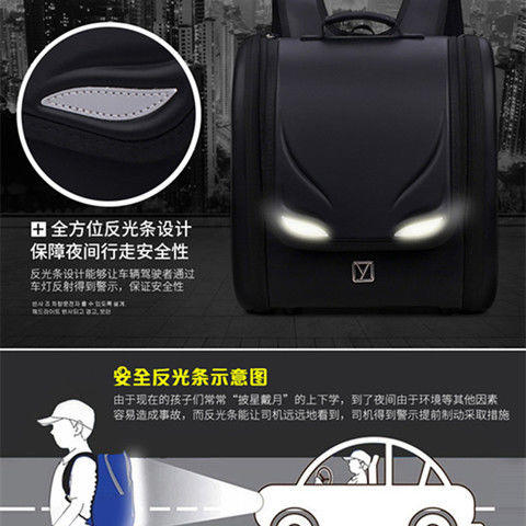 日本小学生书包男帅气2021年新款一二三到六年级男生减负护脊进口 商品图2