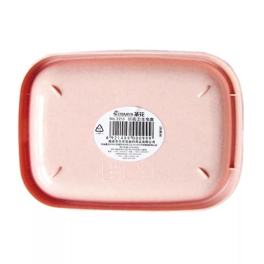 茶花  双层沥水网格滴水皂盘浴室香皂盒肥皂盘卫生间塑料皂盘 2个装（随机颜色） 商品图3