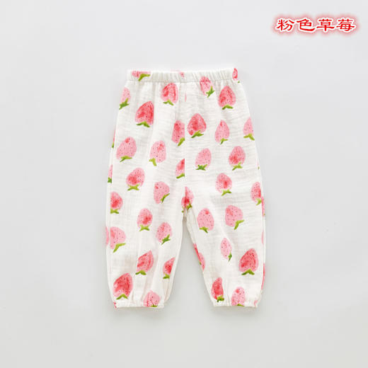 【舒适透气 远离蚊虫叮咬】婴幼儿绉布印花防蚊裤子 宝宝长裤夏季清凉透气哈伦吊档裤A类品质 商品图5
